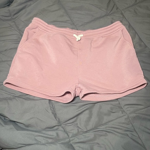 Brooklyn Cloth Pink Pull On Elastic Waist Drawstring Large Women’s Shorts - Picture 2 of 7